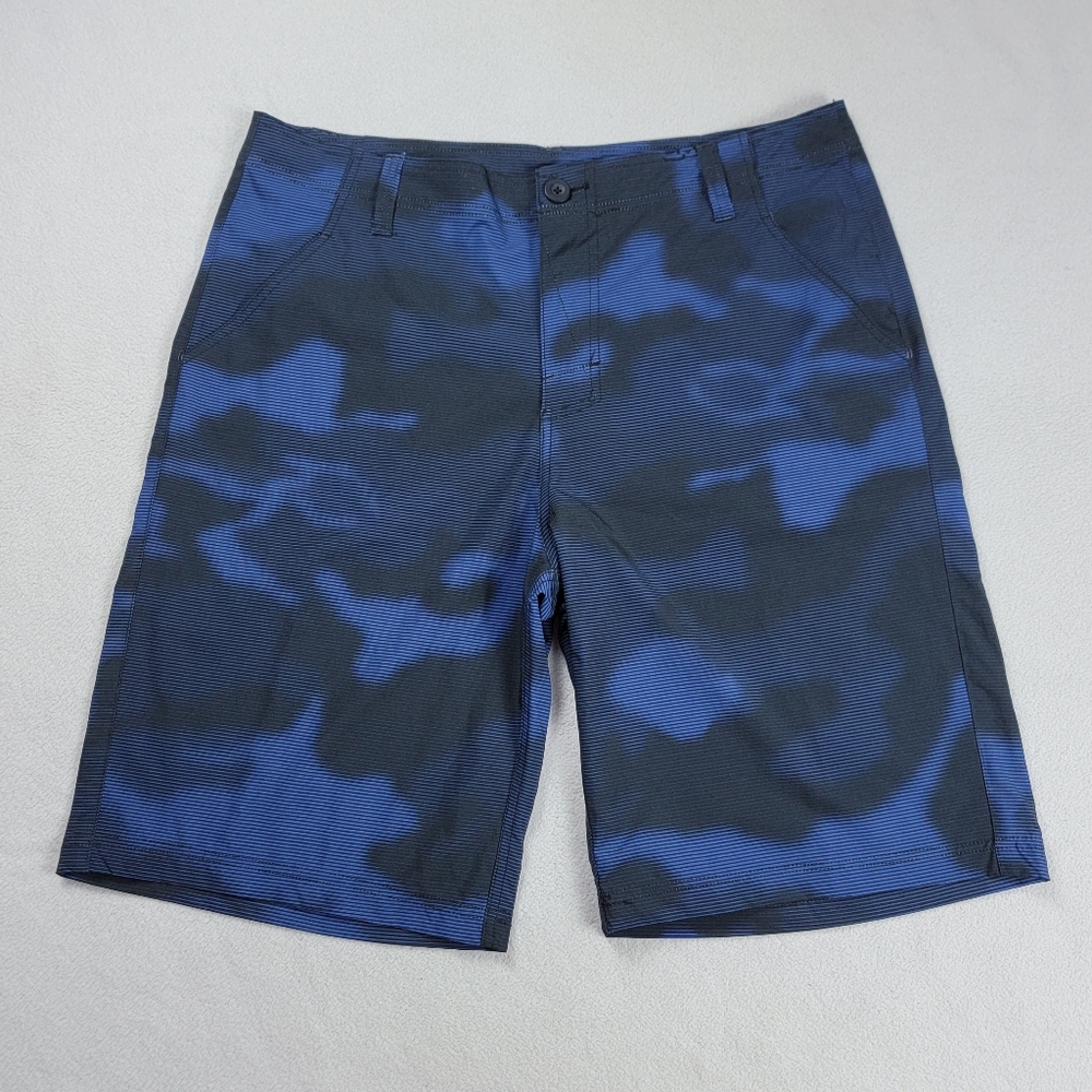 Joe Boxer Board Shorts Men's Size 38 Blue Camo Camouflage Swim Trunks